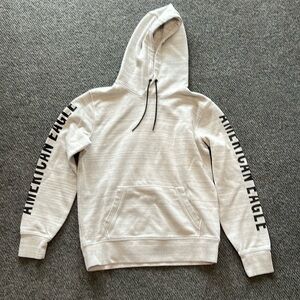 American eagle hoodie men’s small grey and white